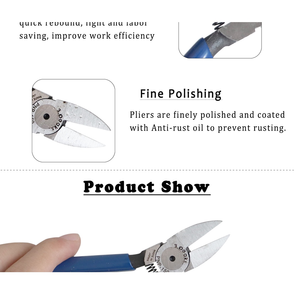 Keiba/3.Kìm Cắt Dây Cáp Bằng Nhựa Nhập Khẩu Từ Nhật Bản PL-725 PL-726 SP-23 PNP-150G-S