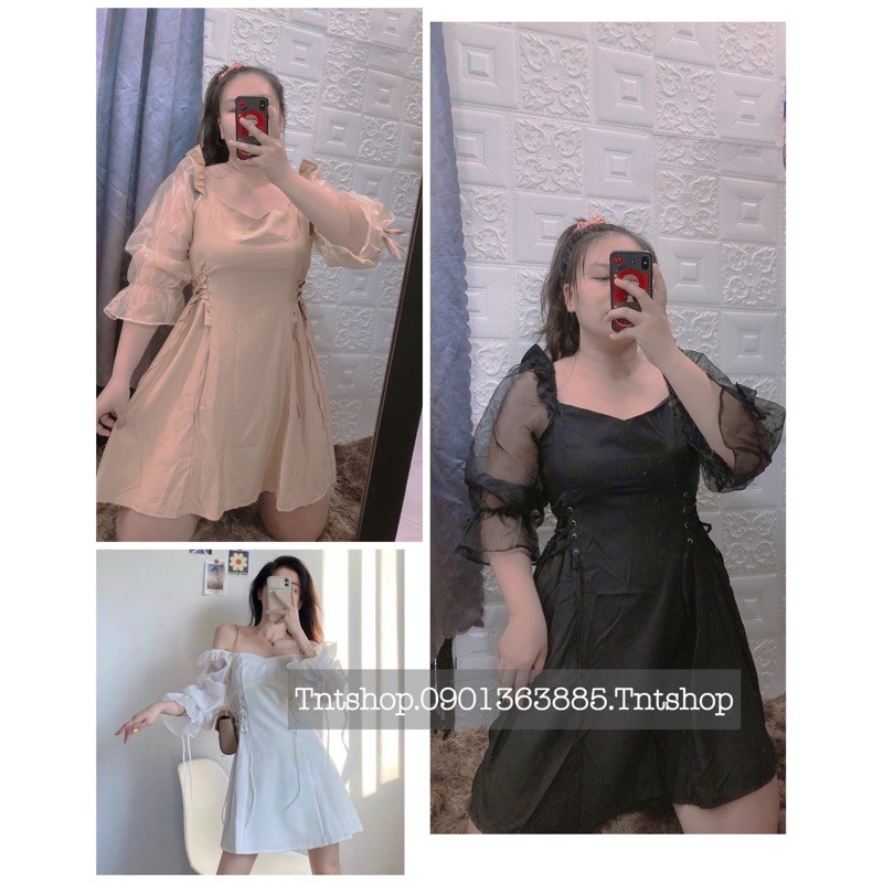 ĐẦM ĐAN EO TAY VOAN BIGSIZE 60-90kg