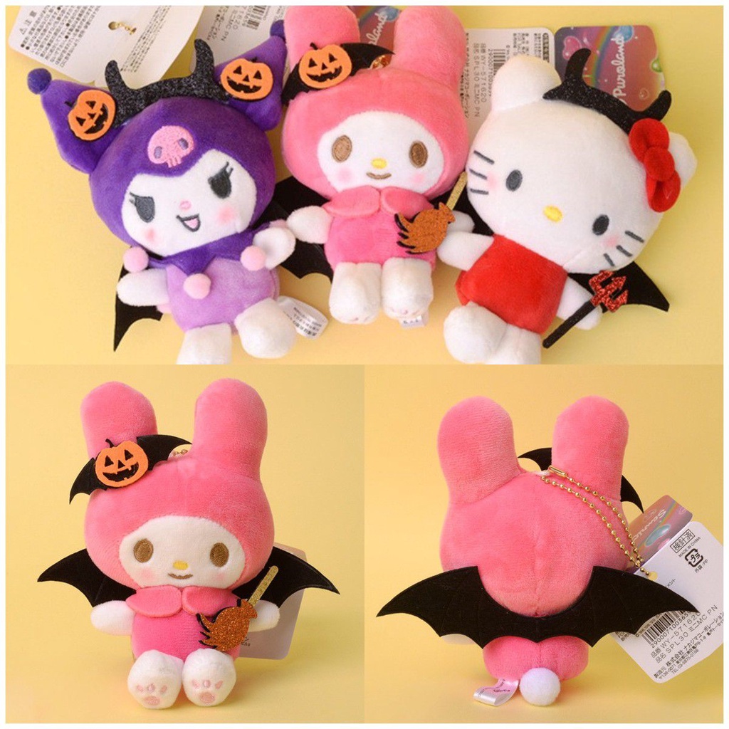 Búp Bê Nhồi Bông Kuromi And My Melody Dễ Thương Trang Trí Halloween