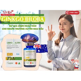 CARELINE Careline Ginkgo 2500Mg 60v  Hộp 60 viên  ginkgo biloba (Lá bạch quả khô) 2500mg Xuất xứ Úc