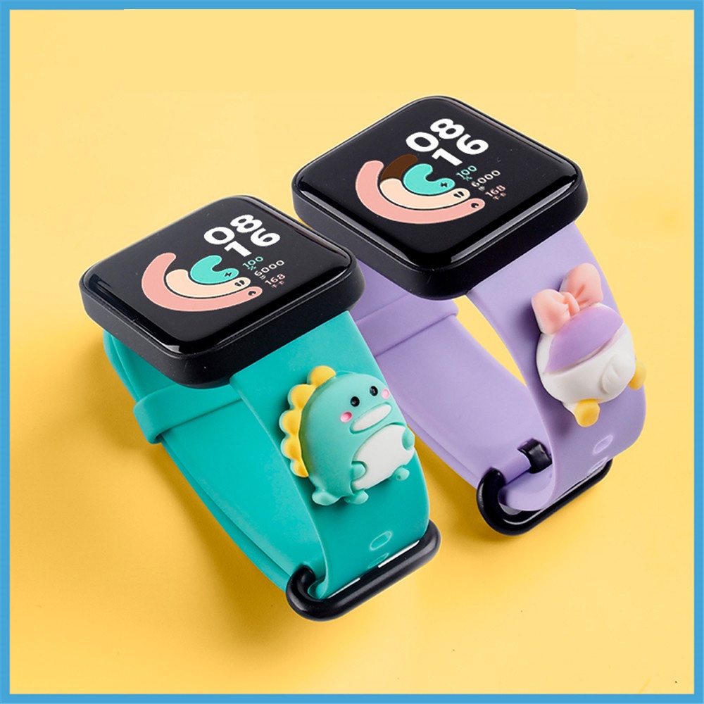 Dây Đeo Silicon Họa Tiết Hoạt Hình Cho Đồng Hồ Thông Minh Xiaomi Mi Watch Lite / Redmi Watch 3 2 Lite / Poco Watch