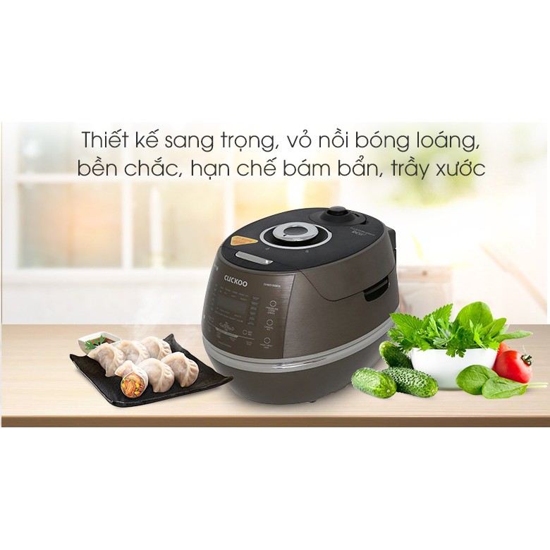 NỒI CƠM ÁP SUẤT ĐIỆN CAO TẦN CUCKOO CRP-CHSS1009FN DUNG TÍCH 1.8L