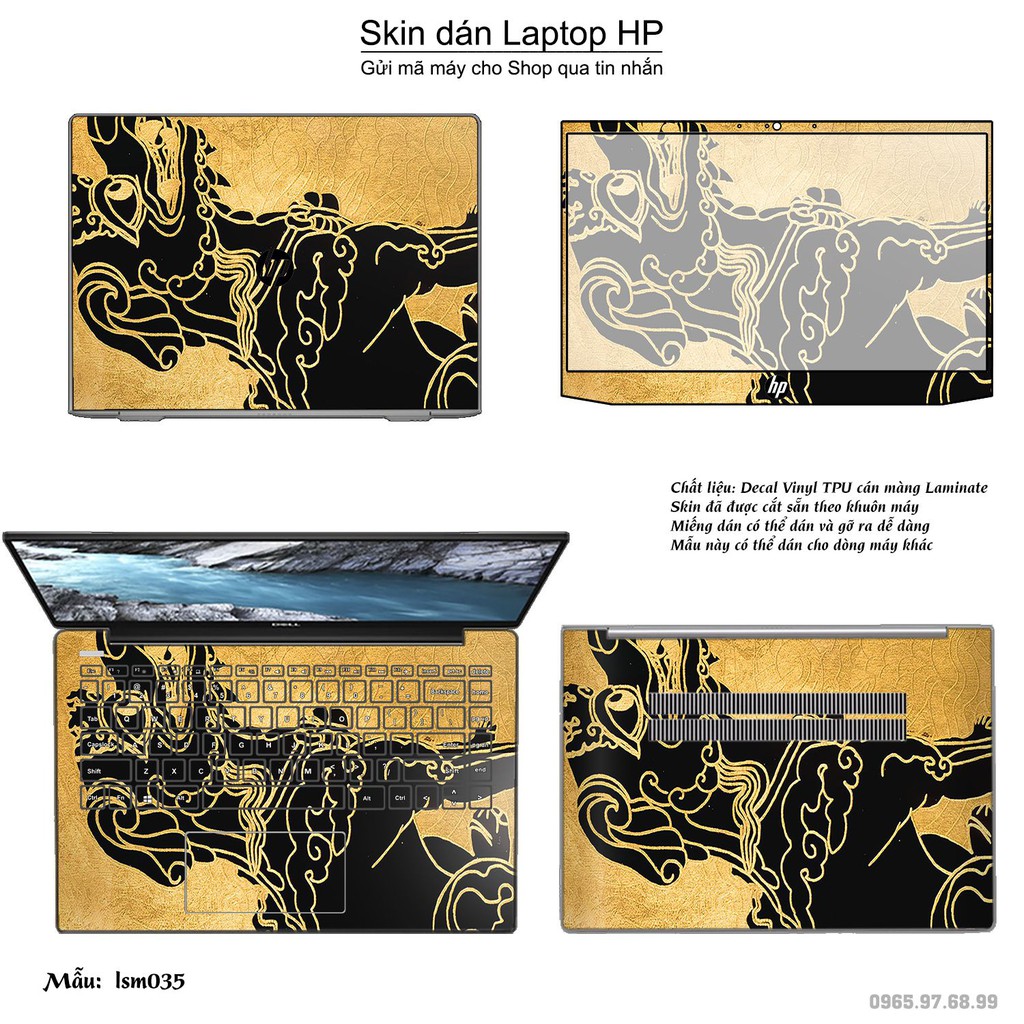 Skin dán Laptop HP in hình Nghê Việt Nam - lsm035 (inbox mã máy cho Shop)