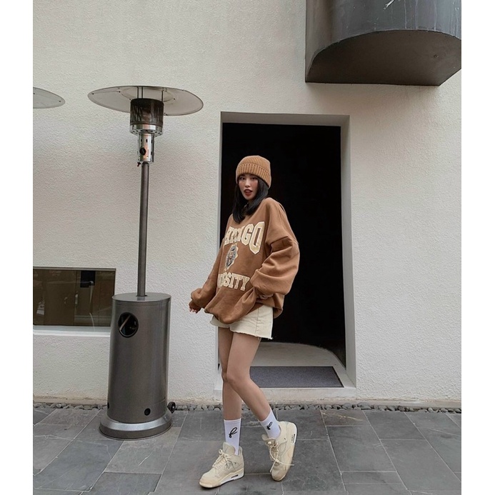 ÁO SWEATER IN FORM RỘNG