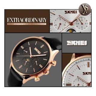 Đồng Hồ Nam Dây Da Skmei 9117Cl