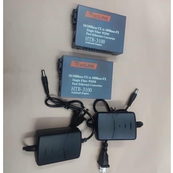1 Bộ converter quang điện NETLINK AB 3100 Nguồn To cao cấp
