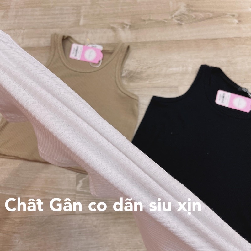 Áo ba lỗ cộc tay dáng ôm chất len tăm mềm mịn-- phong cách mùa hè năng động | WebRaoVat - webraovat.net.vn