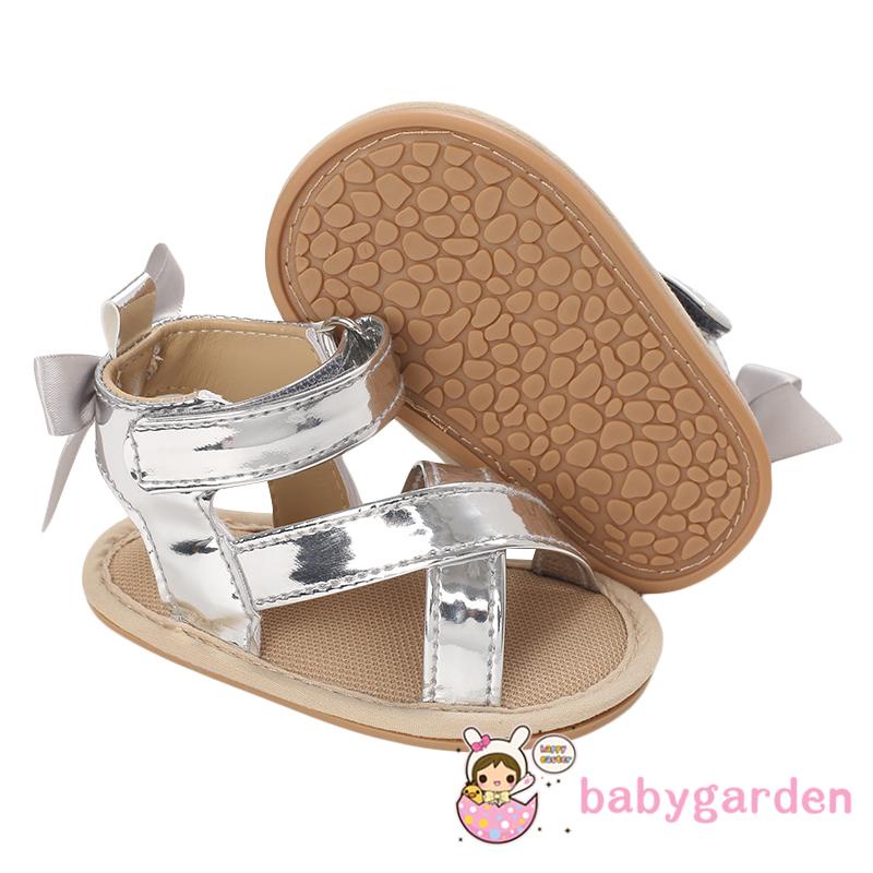 Xăng đan Da Chống Trượt In Hoa Cho Bé Gái