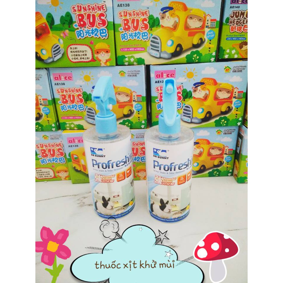 thuốc xịt khử mùi Dr Bunny dành cho thỏ/bọ/hamster/sóc/nhím