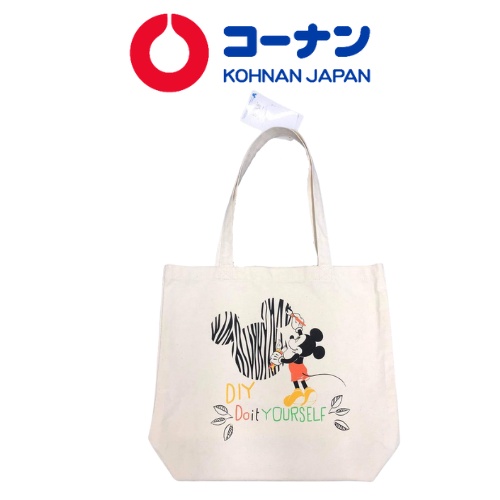 Túi vải tote canvas đeo chéo MICKEY nhiều màu sắc, hình ngộ nghĩnh