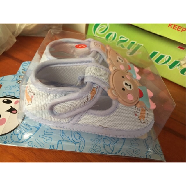 Giày tập đi cho bé trai/bé gái có quai dán