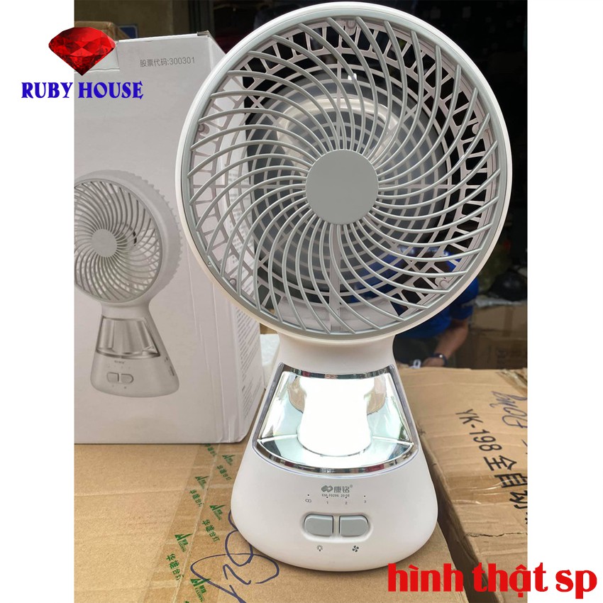 Quạt Tích Điện Ông Tây F0296 Cao Cấp, Có đèn siêu sáng, tích điện từ 4-6 tiếng, quạt tích điện mẫu mới 2021 | BigBuy360 - bigbuy360.vn