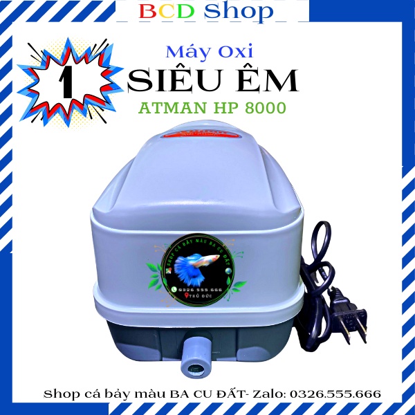 Atman hp 8000 - máy thổi khí oxi siêu êm cho cá cảnh