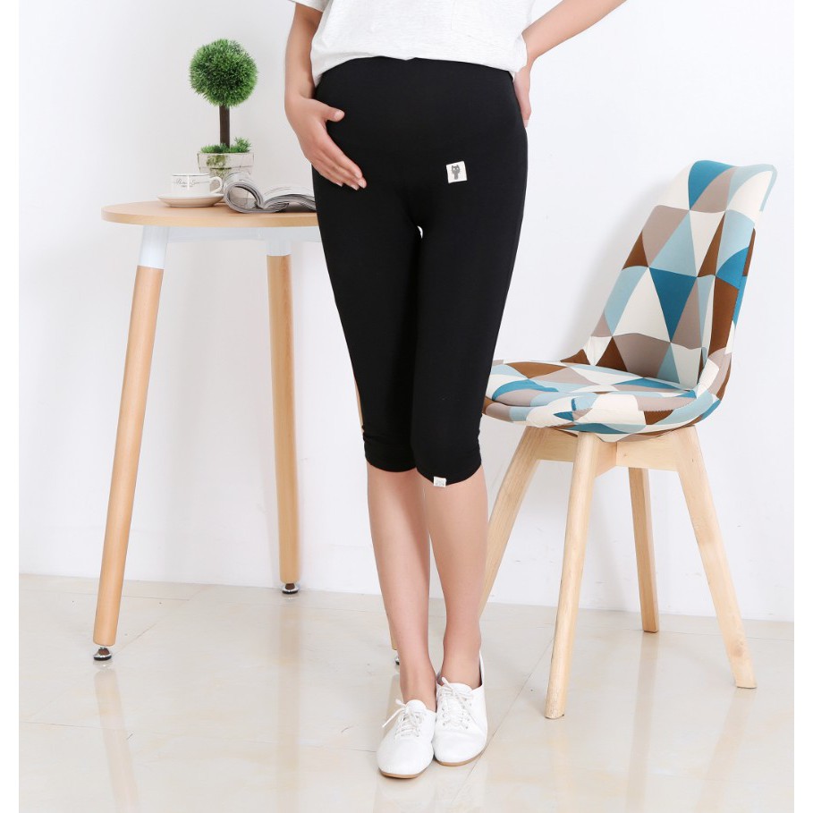 Quần legging bầu ngố logo mèo