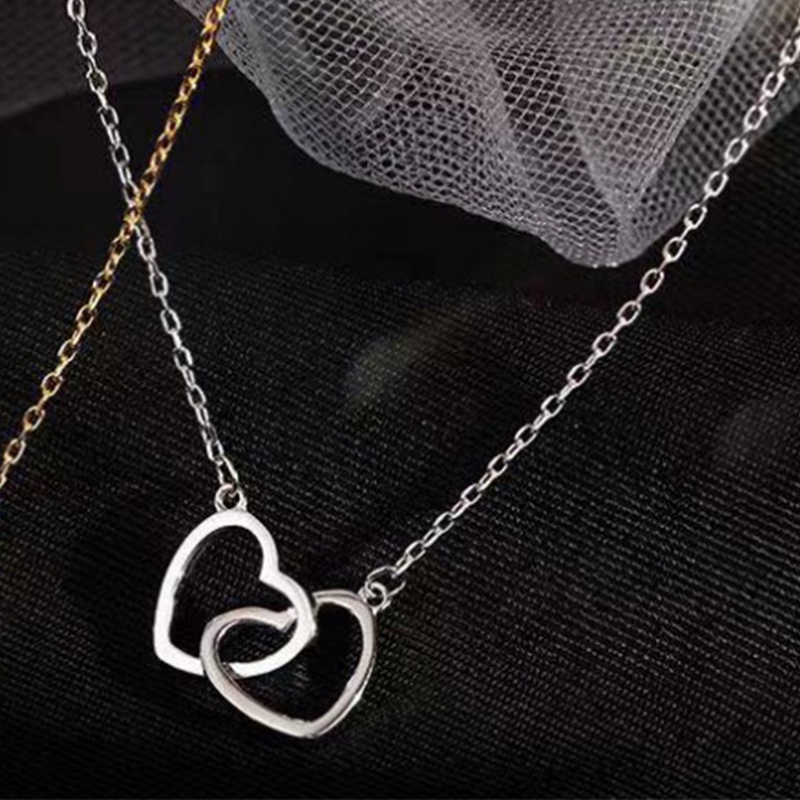 Vòng cổ Bạc Mặt Trái Tim Đơn Giản Thời Trang Cho Nữ
