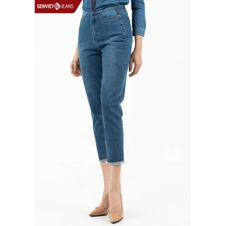 Quần Dài Jeans Lửng Nữ TQ104J784 GENVIET