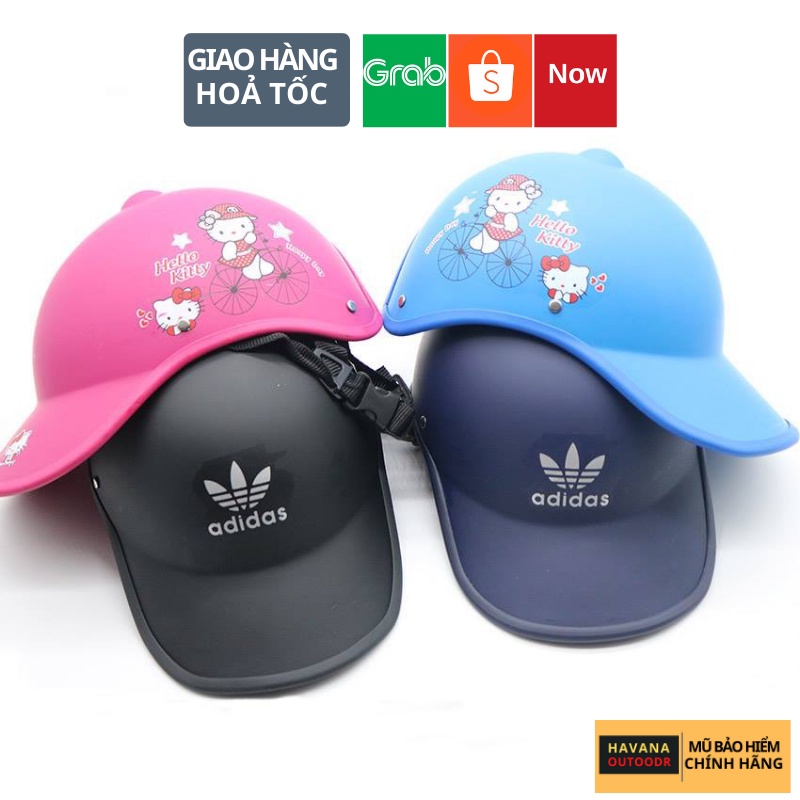 Mũ Bảo Hiểm Lưỡi Trai Thời Trang Nam Nữ Siêu Cute Havana Store ❤️freeship❤️ Nhựa Dày,Quai Khóa Tốt