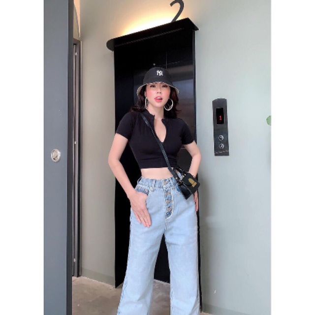 Áo kiểu croptop cá tính #6