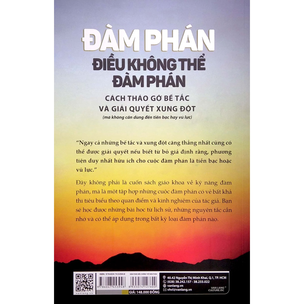 Sách - Đàm Phán Điều Không Thể Đàm Phán - Negotiating The impossible(Deepak Malhotra- Văn Lang