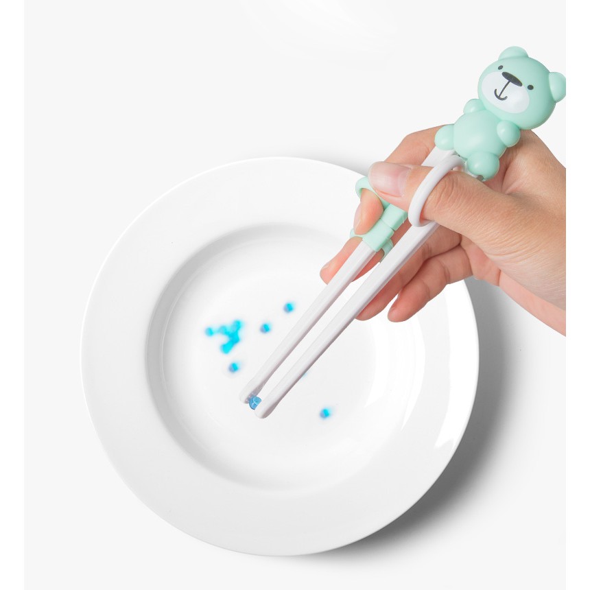 Bộ Thìa Đũa Tập Ăn Cho Bé, Combo Bộ Ba Món Thìa, Đũa, Dĩa Cao Cấp Mee Baby, Hàng Chính Hãng