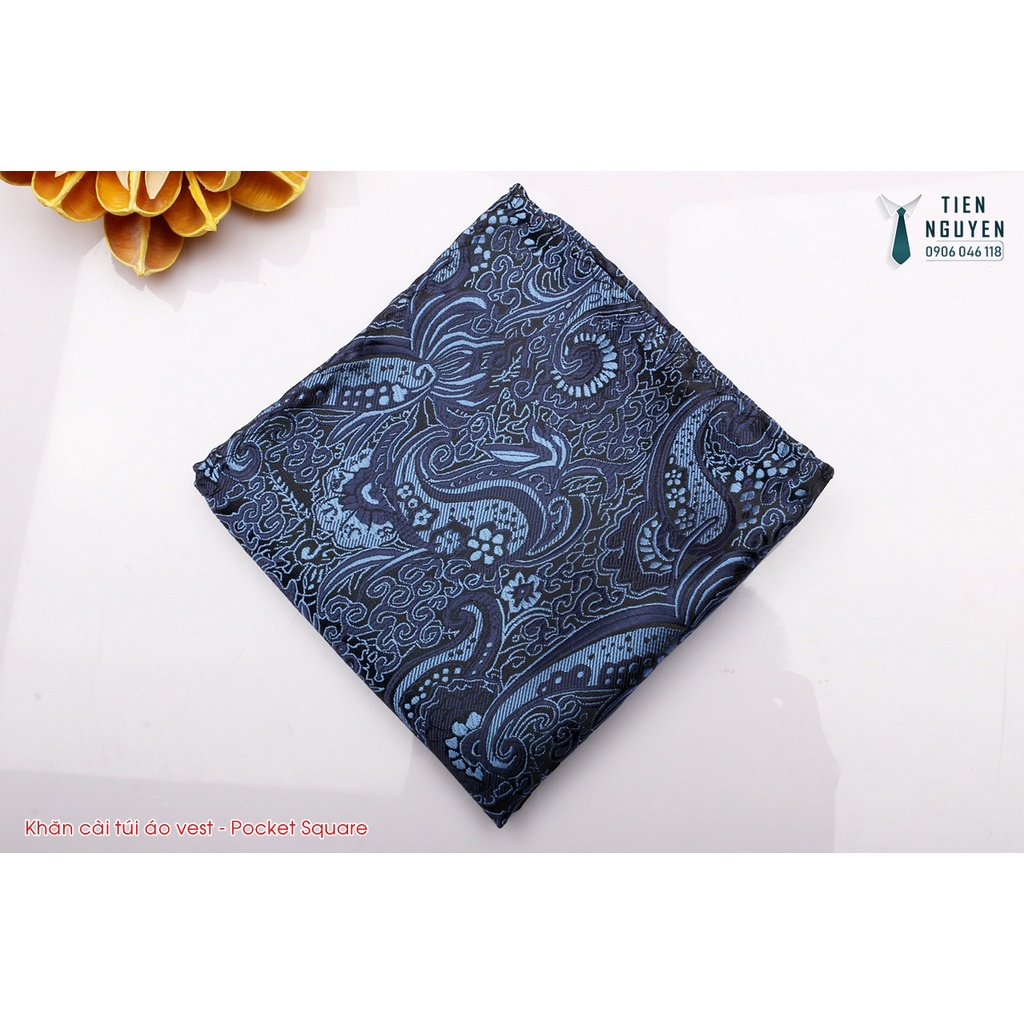 Khăn Cài Túi Áo Vest - Pocket Square - Phụ Kiện Cài Áo đỏ retro