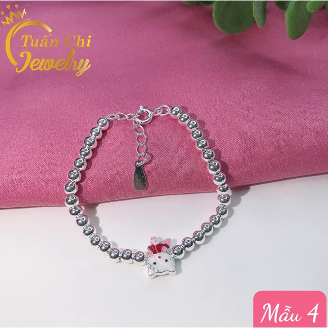 Lắc Tay Trẻ Em BẠC TA Vòng Tay Bạc Trẻ Em  Thiết Kế Kiểu Dáng Dễ Thương, Lắc Bi Bạc Đẹp