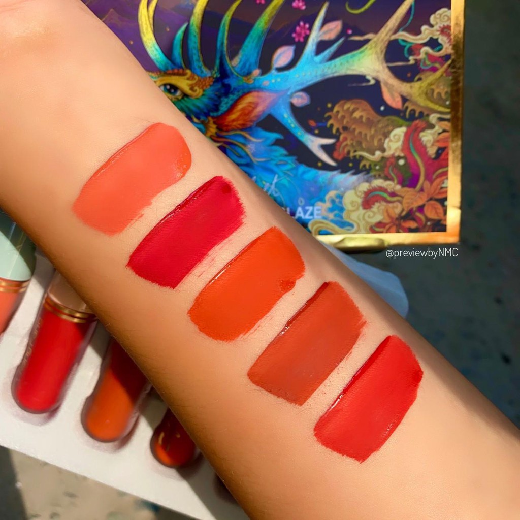 Set son kem 5 cây Velvet Colorful Soft Matte, Set 5 son kem henghang-son trang điểm-sản phẩm làm đẹp nội địa trung