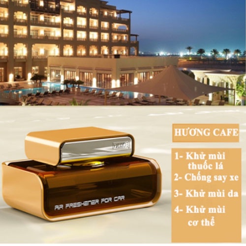 Nước hoa ô tô DUKE cao cấp đặt taplo ô tô khử mùi chống say xe chiết xuất hoàn toàn từ thiên