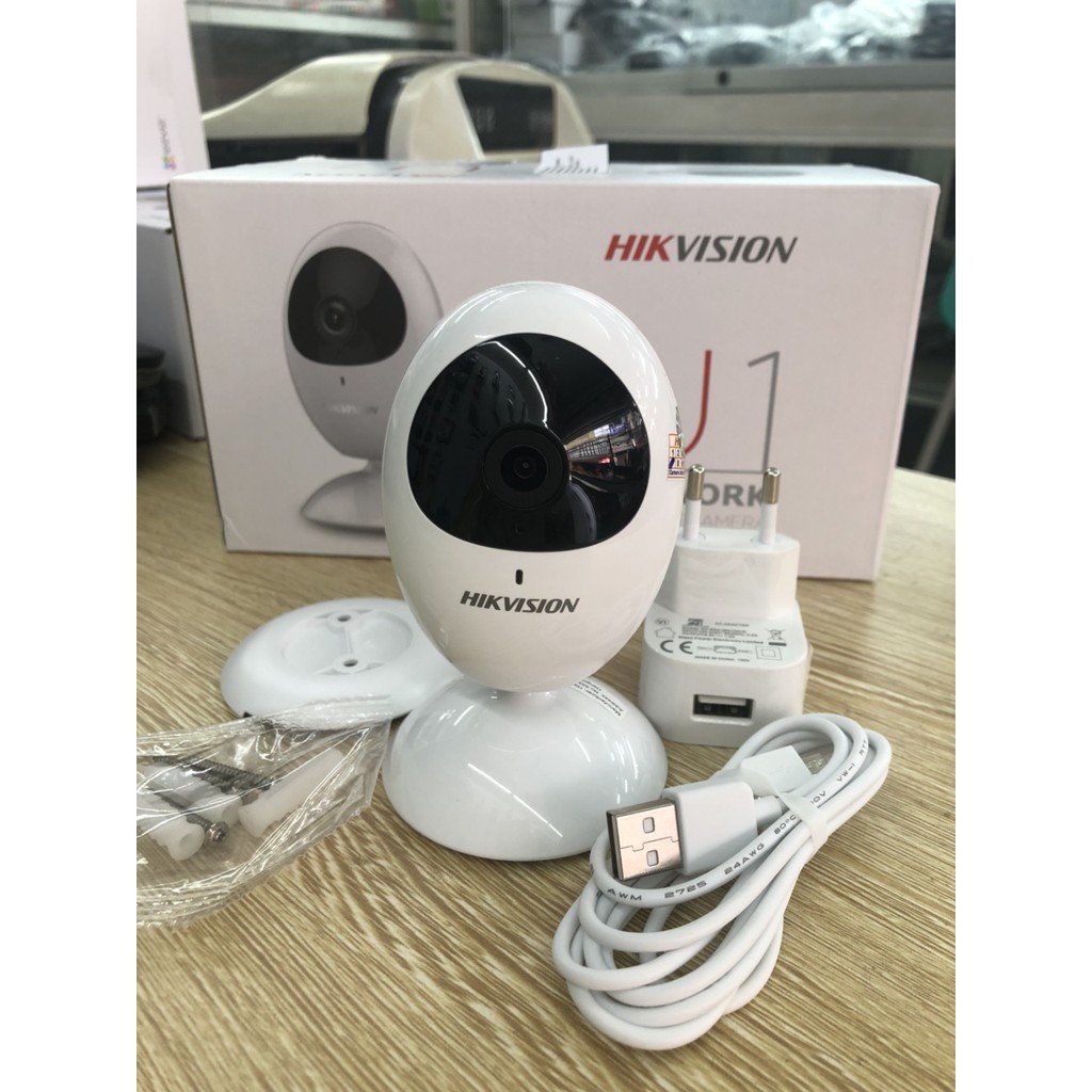 CAMERA IP CUBE WIFI Hikvision DS-2CV2U01EFD-IW 720P - Hàng chính hãng