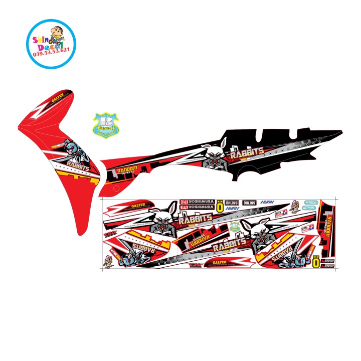 Tem xe elegant 50 2016 thỏ