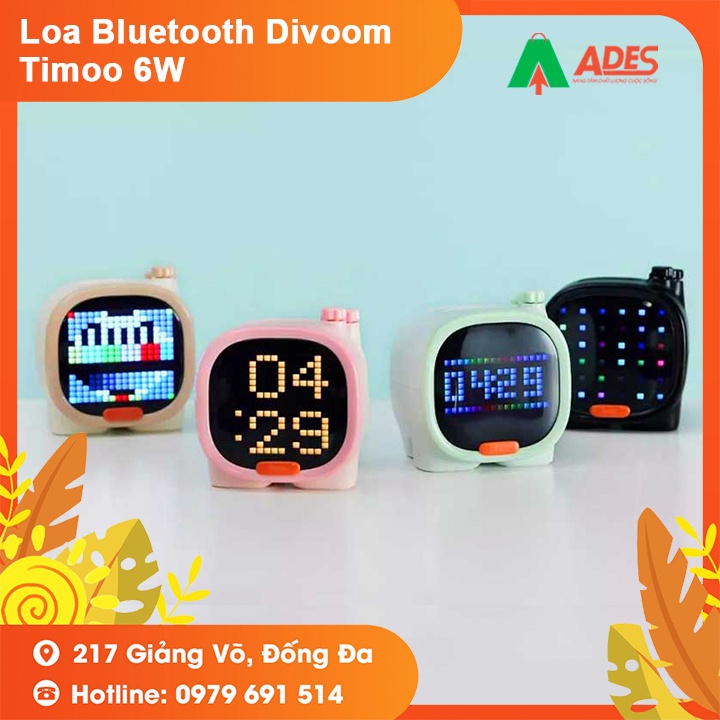 Loa thông minh Bluetooth Divoom TIMOO 6W - Bảo Hành Chính Hãng - Có Màn Hình Pixel, Loa Thông Minh - NEW 2021