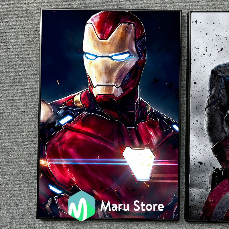 Tranh Canvas Iron Man Trang Trí Siêu Ngầu Cho Căn Phòng