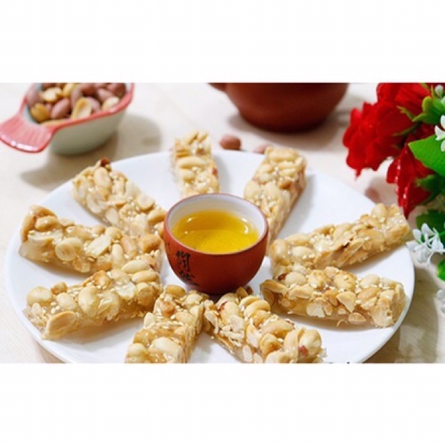 Sỉ bịch 5kg kẹo lạc vừng loại ít ngọt xốp giòn