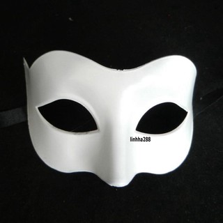 [20 MÀU]-MẶT NẠ NỬA MẶT TRƠN, mặt nạ cosplay- Mặt nạ che nửa mặt dự tiệc, hóa trang lễ hội halloween dùng cho nam và nữ