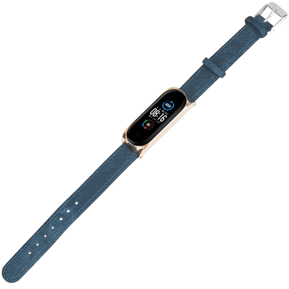 Dây Đeo Da Kiểu Dáng Thời Trang Dành Cho Đồng Hồ Thông Minh Xiaomi Mi Band 6 5 Mi 5 Nfc Mi Band 4 3