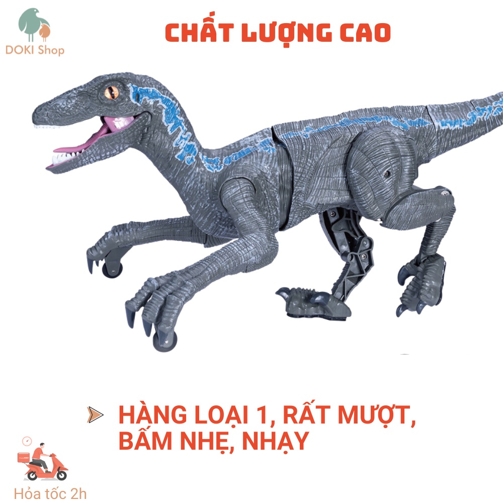 Đồ chơi Khủng Long điều khiển từ xa, khủng long đi bộ dài 45cm