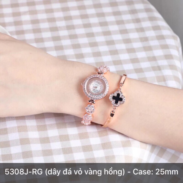 Combo 2 Đồng Hồ Nữ Chính Hãng Royal Crown 5308J-RG + 3628ST (đỏ,đen) | BigBuy360 - bigbuy360.vn