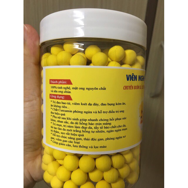 500gr viên nghệ sữa ong chúa có giấy chứng nhận ATTP