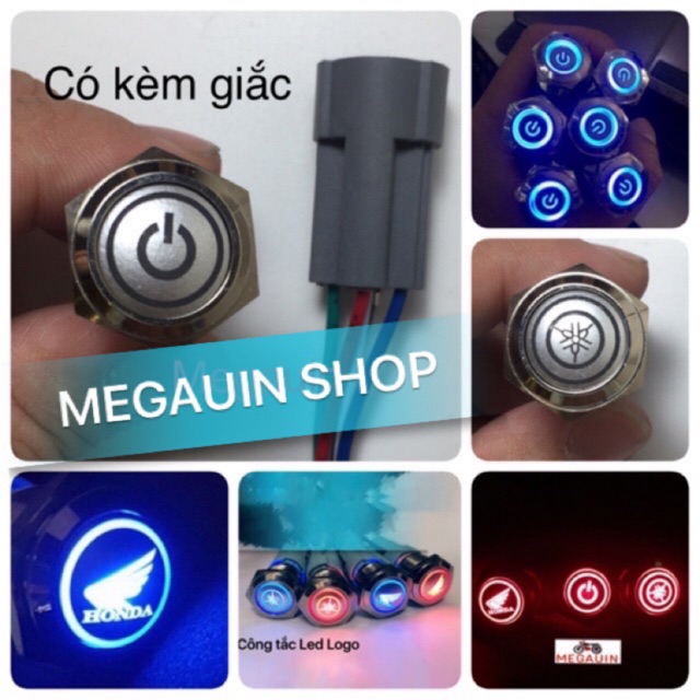 Công tắc led hàng loại 1 chống nước ( có kèm dây và jack )