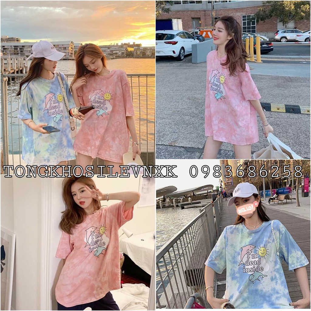 ÁO LOANG CÁ HEO ULZZANG 2 MÀU XANH HỒNG