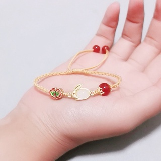 [Hàng Có Sẵn] Vòng Tay Hạt Đá Mã Não Đỏ Niche