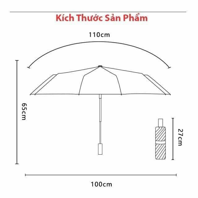 Dù hoa cúc đi mưa - che nắng chống tia UV - xếp gọn