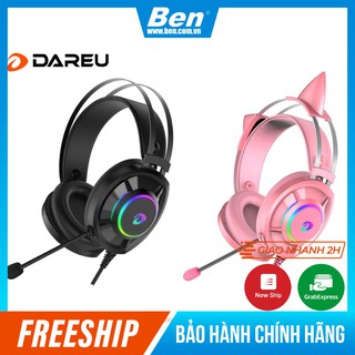 Tai nghe game dareu eh469 pink / black rgb 7.1