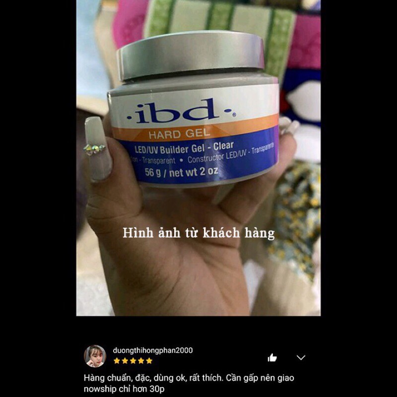 Gel đắp móng IBD 56g Cheap nail loại tốt không nóng không chảy hũ lớn