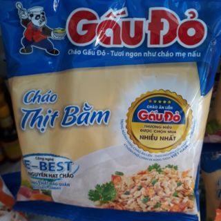 01 THÙNG CHÁO GẤU ĐỎ THỊT BẰM THỊT GÀ,  50G× 50 GÓI