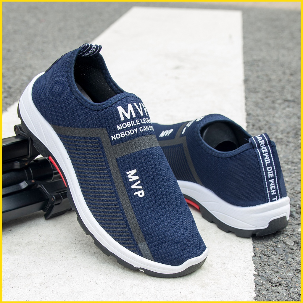Giày thể thao nam chất liệu vải sneaker cổ cao màu đen đế cao cao cấp độn đế đẹp MH23 TIMAN