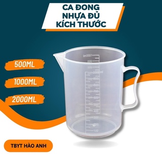 Ly đong/ ca đong 1000ml chia vạch dùng trong pha chế
