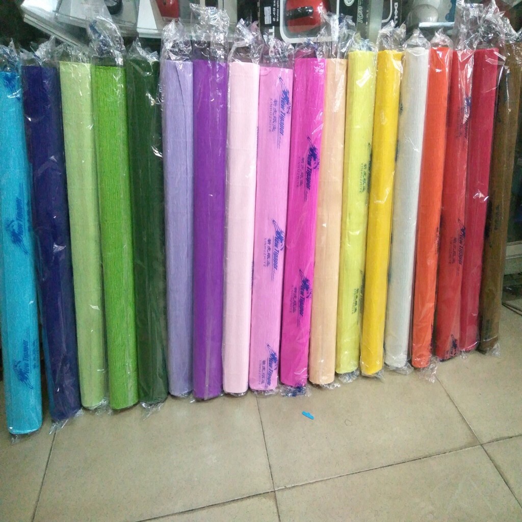 Giấy nhún,Giấy Gấp hoa 50x250cm