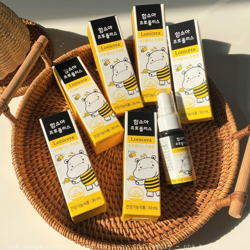 XỊT KEO ONG VÀNG HAMSOA LONICERA PROPOLIS HÀN QUỐC