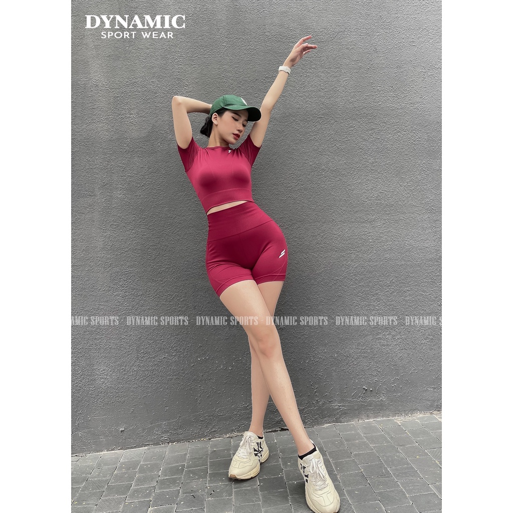 Quần đùi và Croptop thể thao tập Gym nữ Doyoueven Hyperflex